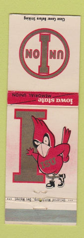 Matchbook Cover - Iowa State University Cyclones Union WEAR