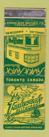 Matchbook Cover - Tradewinds Restaurant Toronto ON WEAR