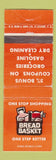 Matchbook Cover - Bread Basket DD Bean Canada oil gas WEAR