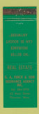 Matchbook Cover - GA Finck Insurance Florence MA WEAR