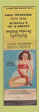 Matchbook Cover - Hubbard's Service oil gas Waterloo IA pinup WEAR