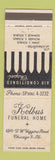 Matchbook Cover - Kolbus Funeral Home Chicago IL
