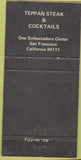 Matchbook Cover - Fujita Japanese Restaurant San Francisco CA 30 Strike