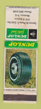 Matchbook Cover - Dunlop Tires Matane QC WORN