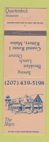 Matchbook Cover - The Ship's Restaurant Kittery ME