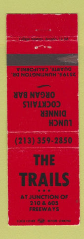 Matchbook Cover - The Trails Restaurant Duarte CA WEAR