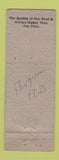 Matchbook Cover - Hollywood Restaurant Central Valley NY pinup