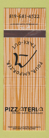 Matchbook Cover - Pizzateria Pizza Mont Tremblant QC
