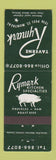 Matchbook Cover - Rymark Taverne Montreal QC pig