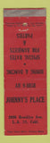 Matchbook Cover - Johnny's Place Los Angeles CA WEAR