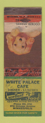Matchbook Cover - White Palace Cafe Minneapolis MN WORN