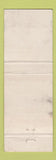 Matchbook Cover - BP oil gas Rene Cote St Famille Pierre QC WORN