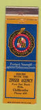 Matchbook Cover - Zinser Insurance Chillicothe OH WEAR