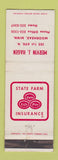 Matchbook Cover - State Farm Insurance Mervin Hagen Moorhead MN WEAR