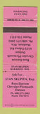 Matchbook Cover - Russ Darrow Chrysler Plymouth Datsun Madison WI WORN Baraboo