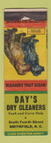 Matchbook Cover - Day's Dry Cleaners Smithfield NC WORN