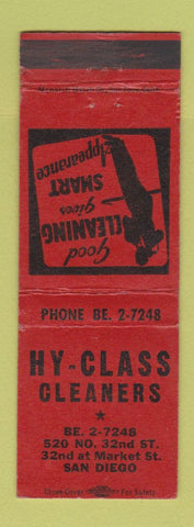 Matchbook Cover - Hy Class Cleaners San Diego CA