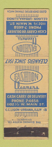 Matchbook Cover - Fashion Cleaners Urbana IL WEAR
