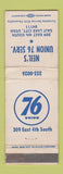 Matchbook Cover - Union 76 oil gas Neil's Salt Lake City UT WEAR
