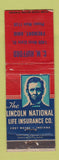 Matchbook Cover - Lincoln National Life Insurance CM Hufford Fremont OH WEAR