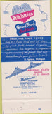 Matchbook Cover - Belle Isle Inn St Ignace MI WEAR 30 Strike