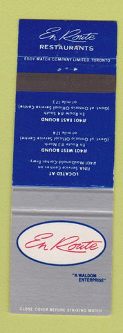 Matchbook Cover - En Route Restaurant Ottawa? ON
