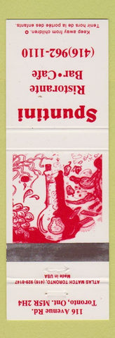 Matchbook Cover - Spuntini Ristorante Toronto ON