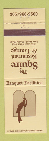 Matchbook Cover - Squire Restaurant Lounge Lake Worth FL
