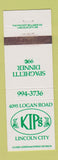 Matchbook Cover - Kip's Restaurant Lincoln City OR WEAR