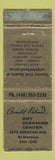 Matchbook Cover - Arnold Palmer Dry Cleaning Center San Jose CA golf WEAR