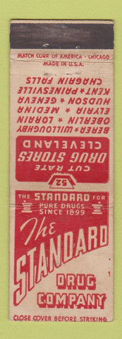Matchbook Cover - Standard Drug Berea Lorain Medina Kent OH WEAR