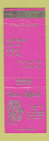 Matchbook Cover - Hair Affair Salon Norristown PA PINK