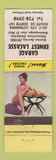 Matchbook Cover - Garage Ernest Lacasse Sortie QC pinup