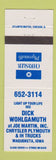 Matchbook Cover - Chrysler Plymouth International Harvester Trucks Maquoketa IA
