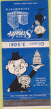 Matchbook Cover - New Senator Hotel Sacramento CA 30 Strike