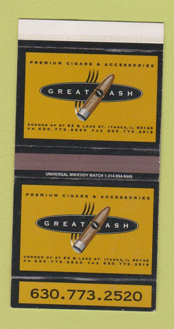 Matchbox - Great Ash Cigars Tobacco Itasca IL