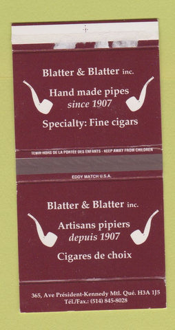 Matchbox - Blatter & Blatter Pipes Cigars Montreal QC