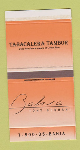 Matchbox - Tabacalera Tambor Cigars Tobacco Tony Borhani