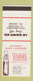 Matchbook Cover - Vega Beer Le Saint Ex Drug Toulouse France SAMPLE