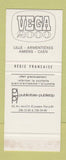 Matchbook Cover - Vega Beer Le Saint Ex Drug Toulouse France SAMPLE