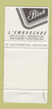 Matchbook Cover - Embuscade Cafe Bar Trois Rivieres QC Beer? 30 Strike