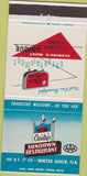 Matchbook Cover - Christy's Sundown Restaurant Winter Haven FL 30 Strike