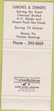 Matchbook Cover - Christy's Sundown Restaurant Winter Haven FL 30 Strike