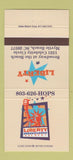 Matchbook Cover - Liberty Steak House Brewery Myrtle Beach SC 30 Strike