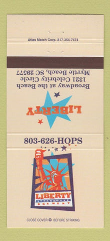 Matchbook Cover - Liberty Steak House Brewery Myrtle Beach SC 30 Strike