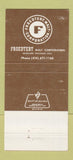 Matchbook Cover - Froedtert Malt Beer Milwaukee WI 30 Strike