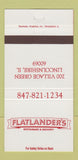 Matchbook Cover - Flatlander's Restaurant Brewery Lincolnshire IL 30 Strike