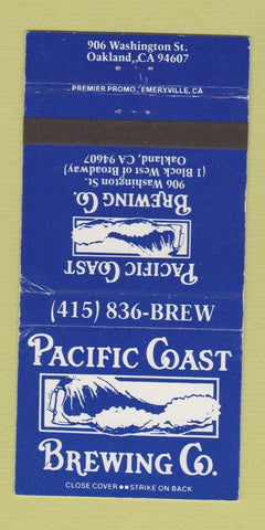 Matchbook Cover - Pacific Coast Brewing Beer Oakland CA WEAR 30 Strike