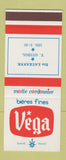 Matchbook Cover - Vega Beer Lauzanne Y Guizol France SAMPLE
