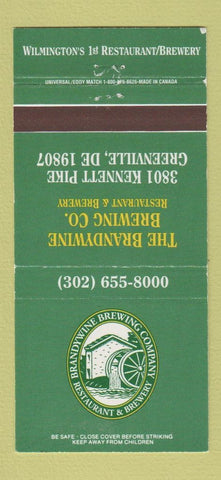 Matchbook Cover - Brandywine Brewing Company Beer Greenville DE 30 Strike